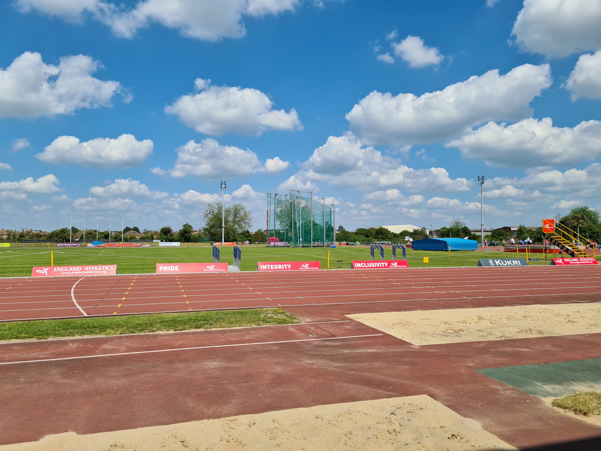 view across track